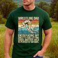 Wrestling Dad Wrestler Wrestling Wrestle Father's Day Men's Casual T-Shirt Forest Wrestling Dad Wrestler Wrestling Wrestle Father's Day Men's Casual T-Shirt Forest