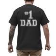 1 Dad Number One Father's Day Vintage Style Men's Back Print T-Shirt 1 Dad Number One Father's Day Vintage Style Men's Back Print T-Shirt
