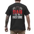 1 Year Old Racing Car Fast One Birthday 1st Family Dad Men's Back Print T-Shirt