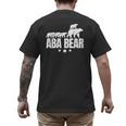 Aba Bear For Jewish Dad With Four Kids On Father's Day Men's Back Print T-Shirt