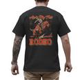 Ain't My First Rodeo Bull Riding Cowboy Dad Rider Boy Men Men's Back Print T-Shirt