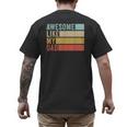 Awesome Like My Dad Men's Back Print T-Shirt