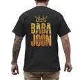 Baba Joon Persian Dad Iran Quote Iranian Fathers Day Men's Back Print T-Shirt