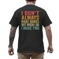 Baby Twins For Pregnant Mum Dad Men's Back Print T-Shirt Baby Twins For Pregnant Mum Dad Men's Back Print T-Shirt