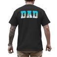 Baseball Dad Ice Cream Drip Happy Fathers Day Men's Back Print T-Shirt