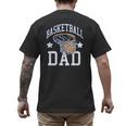 Basketball Dad Coach Sports Fan Men's Back Print T-Shirt