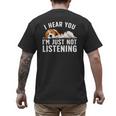 Beagle For Men Women Dad Mom Beagle Dog Lovers Men's Back Print T-Shirt
