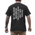 Belgian Malinois Mom Dad Dog Lover Women Men Kids Men's Back Print T-Shirt