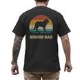 Berner Dad For Men Bernese Mountain Dog Vintage Dad Men's Back Print T-Shirt