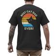 Best Cat Dad Ever Men Men's Back Print T-Shirt