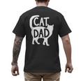 Best Cat Dad Fathers Day Men Kitty Daddy Papa Christmas Meow Men's Back Print T-Shirt Best Cat Dad Fathers Day Men Kitty Daddy Papa Christmas Meow Men's Back Print T-Shirt