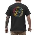 Best Dad In The World Father's Day Vintage Dad Men's Back Print T-Shirt