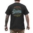Best Daddy Ever Father's Day Daddy Vintage Emblem Men's Back Print T-Shirt