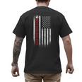 Best Dog Dad Ever American Flag For Best Father Men's Back Print T-Shirt Best Dog Dad Ever American Flag For Best Father Men's Back Print T-Shirt
