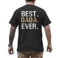 Birthday Fathers Day Christmas For Dada Dada From Granddaughter Grandson Best Dada Men's Back Print T-Shirt