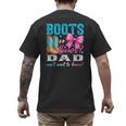 Boots Or Bows Dad Loves You Gender Reveal Party Men's Back Print T-Shirt