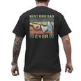 Budgie Dad Bird Lover Father Animal Enthusiast Bird Guy Men's Back Print T-Shirt