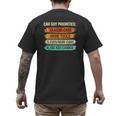 Car Guy Priorities Cars Garage Lover For Men Dad Men's Back Print T-Shirt