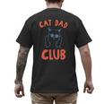 Cat Dad Club Life Is Better With Cats Retro Cat Dad Men's Back Print T-Shirt Cat Dad Club Life Is Better With Cats Retro Cat Dad Men's Back Print T-Shirt