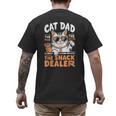 Cat Dad The Man The Myth The Snack Dealer Men's Back Print T-Shirt