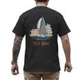 Cat Dad Vintage Catamaran Sailing Men's Back Print T-Shirt