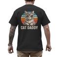 Cat Daddy Shirt Men Cat Lover Dad Fathers Day Men's Back Print T-Shirt