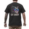 Cat Daddy Shirt Cat Sunglasses Cool Cat Dad Men Father Men's Back Print T-Shirt