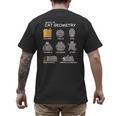Cat Geometry Math Cat For Cat Dad Cat Mom Kids Men's Back Print T-Shirt