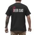 Cheer Dad Beer Dad Cheerleading Father Father's Day Men's Back Print T-Shirt
