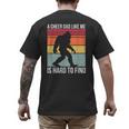 Cheer Dad Cheerleading Bigfoot Men's Back Print T-Shirt