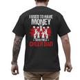 Cheer Dad Cheerleading Fathers Day Men's Back Print T-Shirt