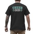 Cheer Dad My Favorite Cheerleader Calls Me Dad Teal Blue Men's Back Print T-Shirt