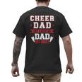 Cheer Dad Like A Regular Dad But Broke Cheerleader Dad Men's Back Print T-Shirt