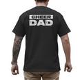 Cheer Dad Shirt Men Fathers Day Cheerleading Dad Men's Back Print T-Shirt