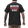 Cheer Stepdad Bonus Cheer Dad Red Men's Back Print T-Shirt Cheer Stepdad Bonus Cheer Dad Red Men's Back Print T-Shirt
