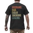 Cigar Lover For Dad Men Vintage Cigar Saying Men's Back Print T-Shirt