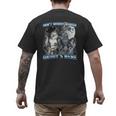 Cool Alpha Wolf Meme Don't Worry Kitten Daddy's Here Men's Back Print T-Shirt