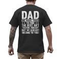 Cool Dad Art For Father Dad Stepfather From Son Daughter Men's Back Print T-Shirt
