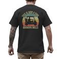 This Is How A Cool Grandpa Rolls Vintage Golf Dad Grandpa Men's Back Print T-Shirt