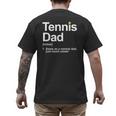 Cool Tennis Novelty For Men Dad Tennis Lover Tennis Player Men's Back Print T-Shirt Cool Tennis Novelty For Men Dad Tennis Lover Tennis Player Men's Back Print T-Shirt