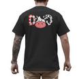 Cow Mom Or Dad Birthday Farm Birthday Party Men's Back Print T-Shirt