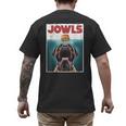Cute English Mastiff Jowls Burger Bullmastiff Dog Mom Dad Men's Back Print T-Shirt