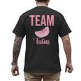 Cute Team Tutus Gender Reveal For Mom And Dad Men's Back Print T-Shirt