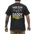 Dad To Be 2026 Loading Dad Est 2026 Promoted To Daddy Men's Back Print T-Shirt