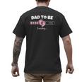 Dad To Be 2026 Loading Pink Little Girl Pregnancy Reveal Men's Back Print T-Shirt