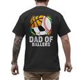 Dad Of Ballers Baseball Soccer Basketball Dad Men's Back Print T-Shirt