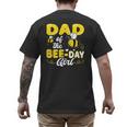 Dad Of The Bee Day Girl Hive Party Matching Birthday Sweet Men's Back Print T-Shirt Dad Of The Bee Day Girl Hive Party Matching Birthday Sweet Men's Back Print T-Shirt