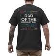 Dad Of The Birthday Boy 10th Birthday Math Party Outfit Men's Back Print T-Shirt