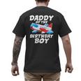 Dad Of The Birthday Boy Airplane Men's Back Print T-Shirt