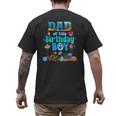 Dad Of The Birthday Boy Aquarium Sea Animals Matching Men's Back Print T-Shirt